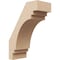 Ekena Millwork 5-inch W x 10-inch D x 14-inch H Pescadero Rough Cedar Woodgrain TimberThane Knee Brace, Primed BRCUR05X10X14PECRCPR - alternate 1